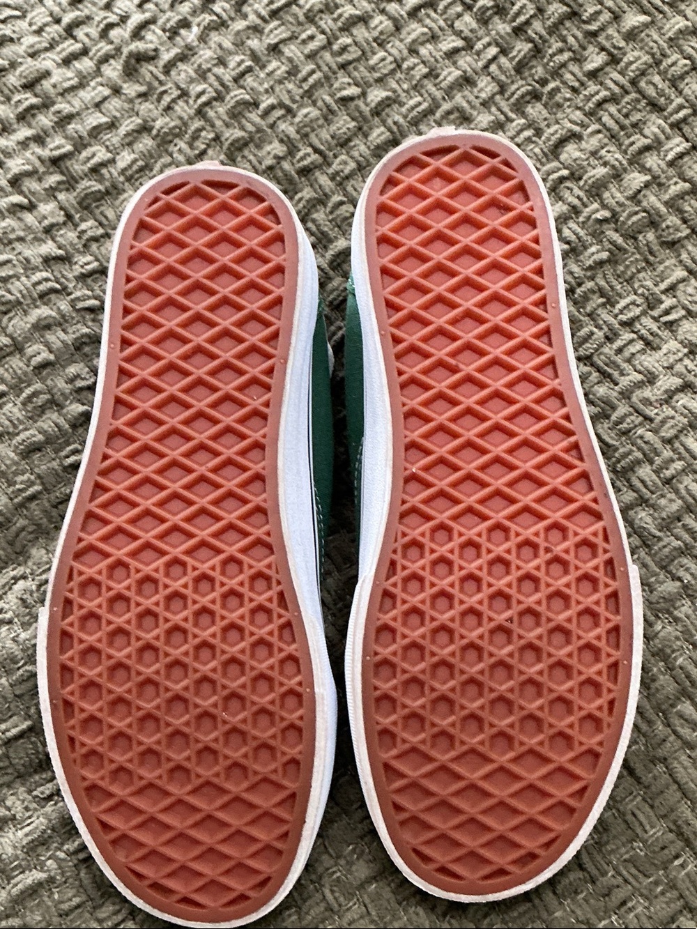 Vans Green Suede Old Skool Sneakers with White Stripe - Picture 4 of 4